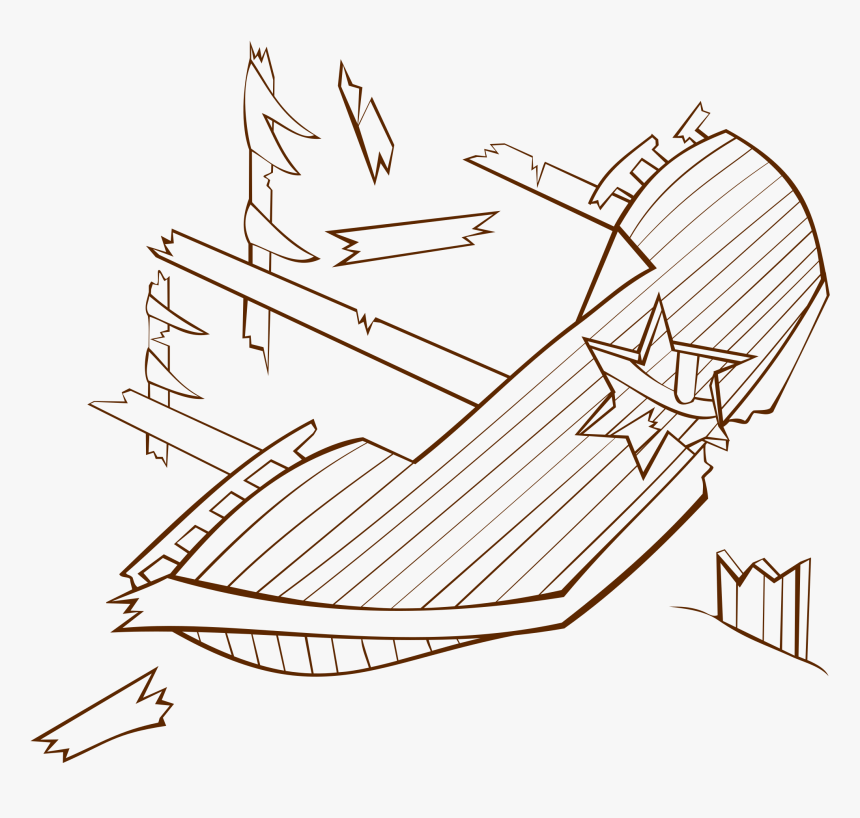 Captain Clipart Ship Vector - Shipwreck Clipart, HD Png Download