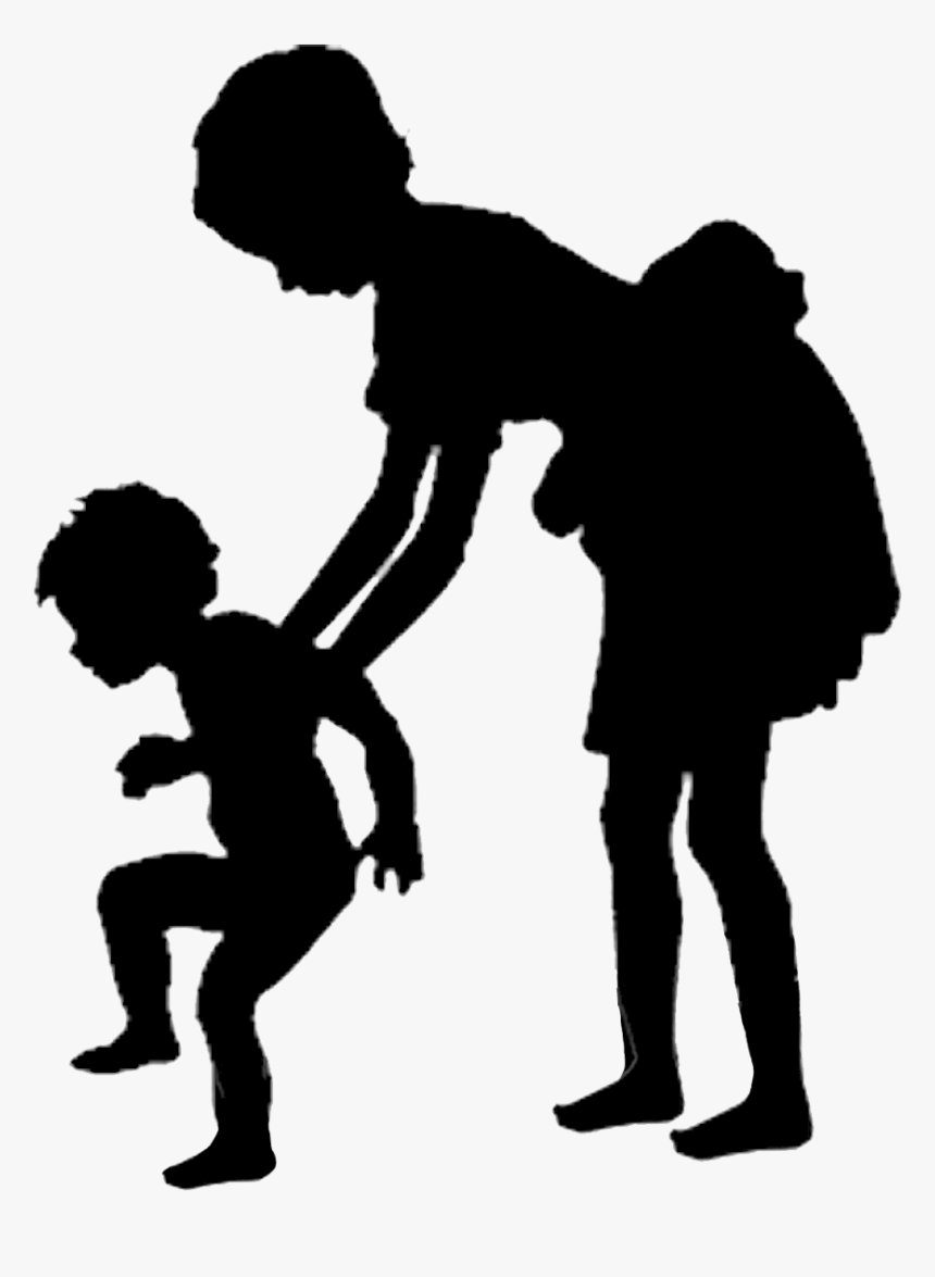 Clip Art Silhouette Architecture Material Sources - Child In Water Silhouette, HD Png Download