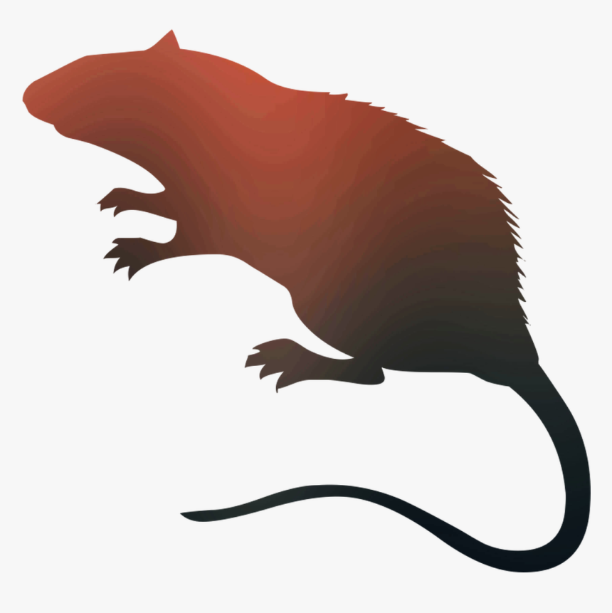 Rat Vector Graphics Royalty-free Silhouette Stock Photography - Rat Silhouette, HD Png Download