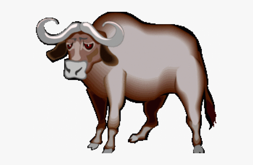 African Buffalo Clipart Cape Buffalo - Buffaloes Clipart, HD Png Download