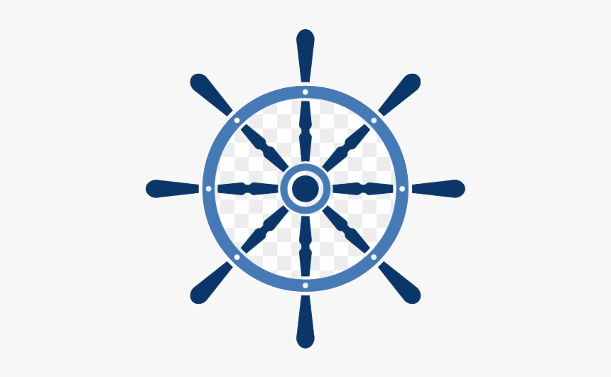 Ship Wheel Cruise Clipart Rudder Vector Free Transparent - Ship Steering Wheel Clipart, HD Png Download