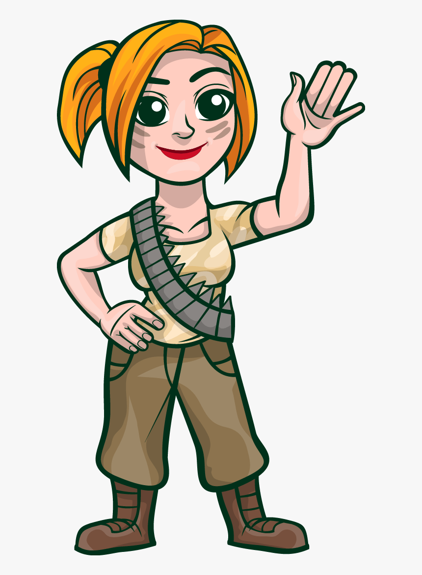 Free To Use & Public Domain Soldier Clip Art - Female Soldier Cartoon Png, Transparent Png