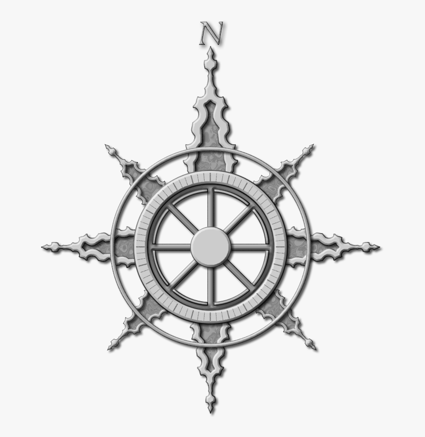 Compass Rose Fantasy Png, Transparent Png