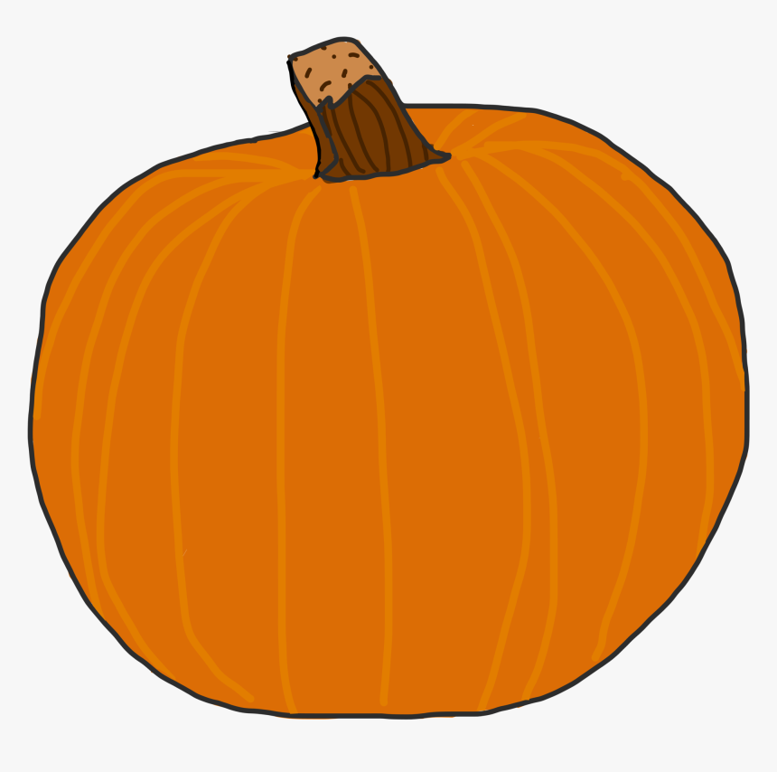 Pumpkin Drawing Png, Transparent Png