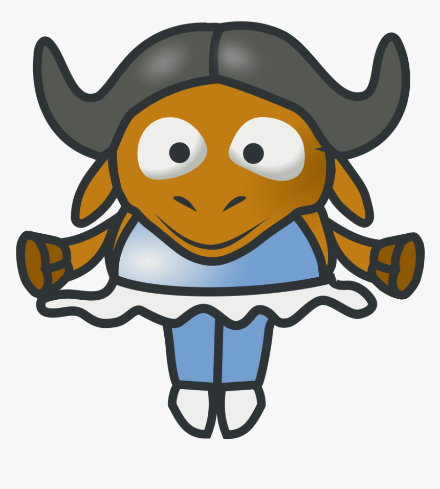 Water Buffalo Cartoon 21, Buy Clip Art - Cartoon Gnu, HD Png Download