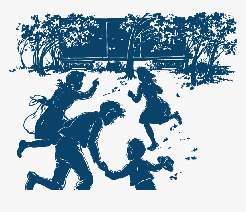 Transparent Kids Playing Silhouette Png - Boxcar Children Book 1, Png Download