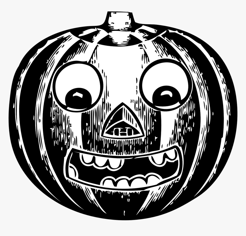 Jack O Lantern, Pumpkin, Holiday, October, Horror - Vintage Jack O Lantern Clip Art, HD Png Download