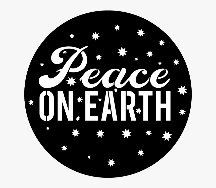 Apollo Peace On Earth Gobo 
 Data-large Image //cdn - Circle, HD Png Download