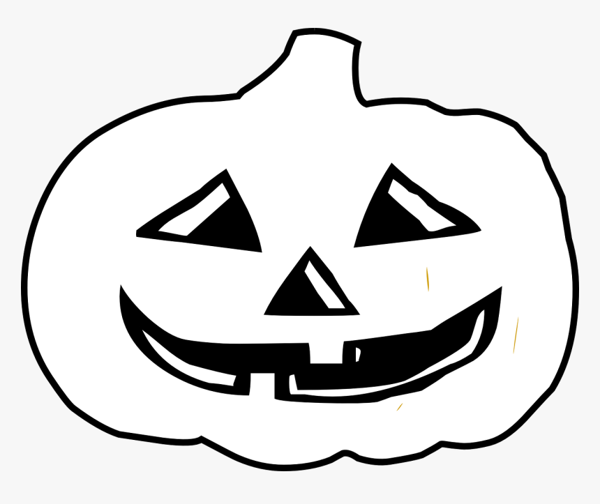 Halloween Pumpkin Clipart Black And White, HD Png Download