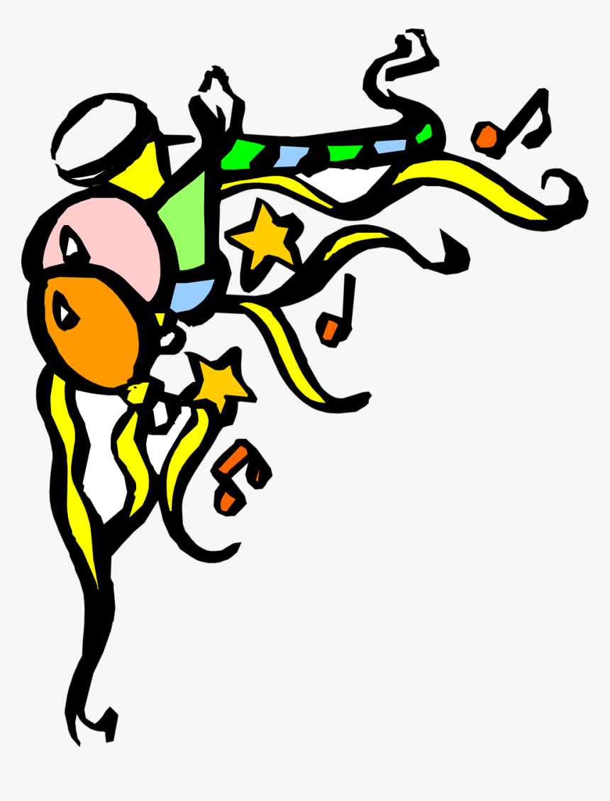 Corner Upper Left Free - Transparent Confetti In Corner, HD Png Download