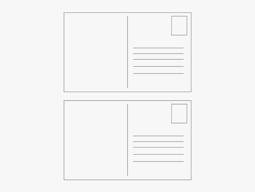 Postcard Clipart Postcard Template - Parallel, HD Png Download