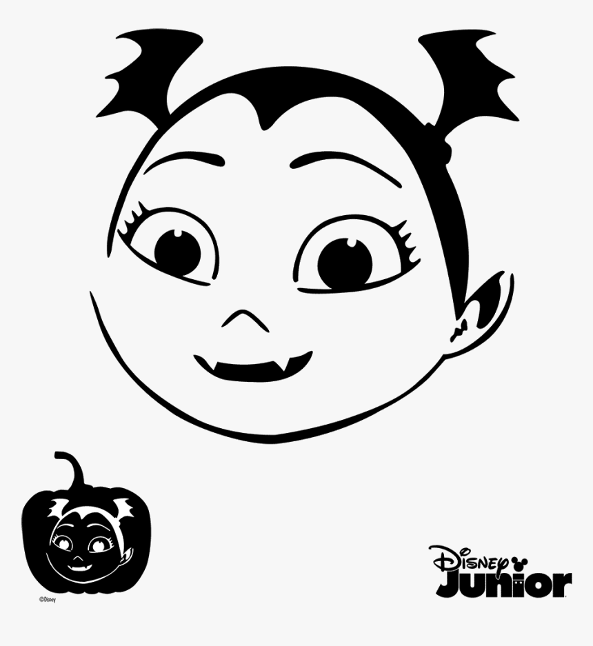 Vampirina Pumpkin Carving Stencils, HD Png Download