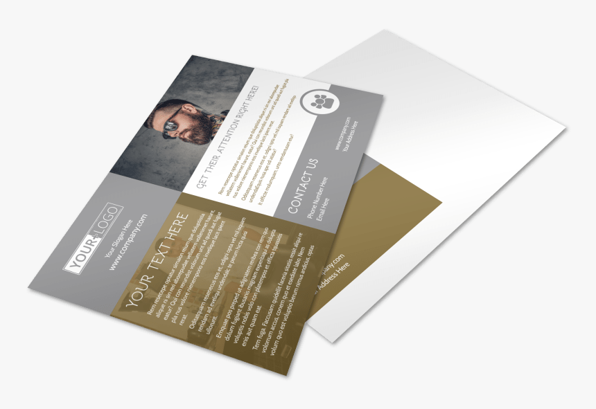 Local Barber Postcard Template Preview - Postcard, HD Png Download