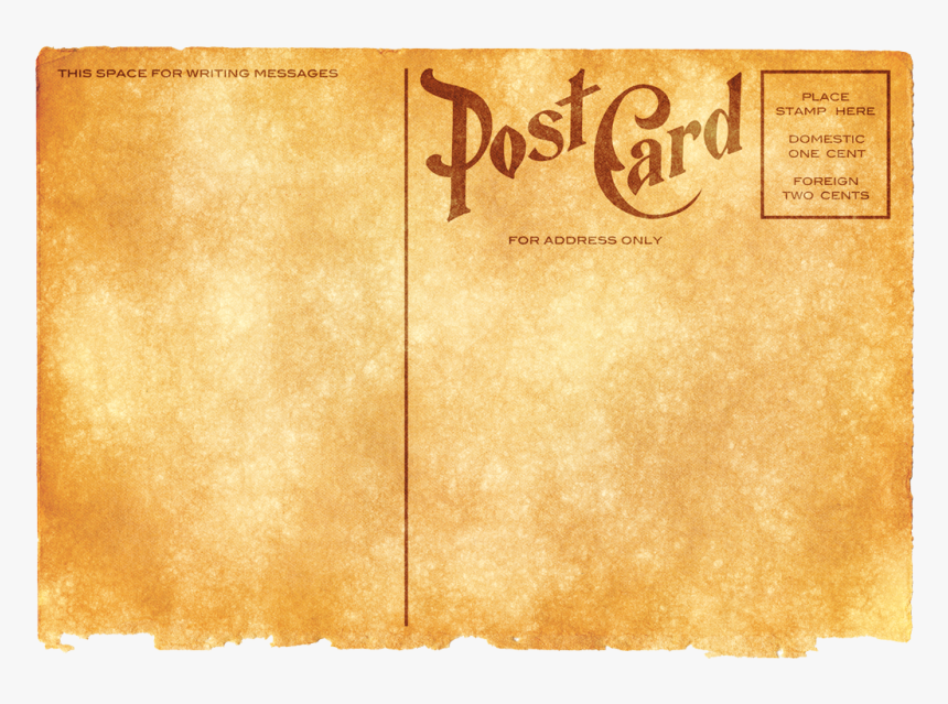Png Image Transparent Best - Vintage Postcard Png, Png Download