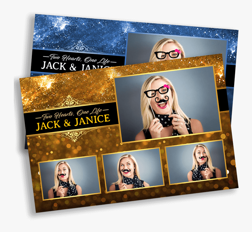 Black & Gold Sparkle Postcard - Black-gold Sparkle, HD Png Download