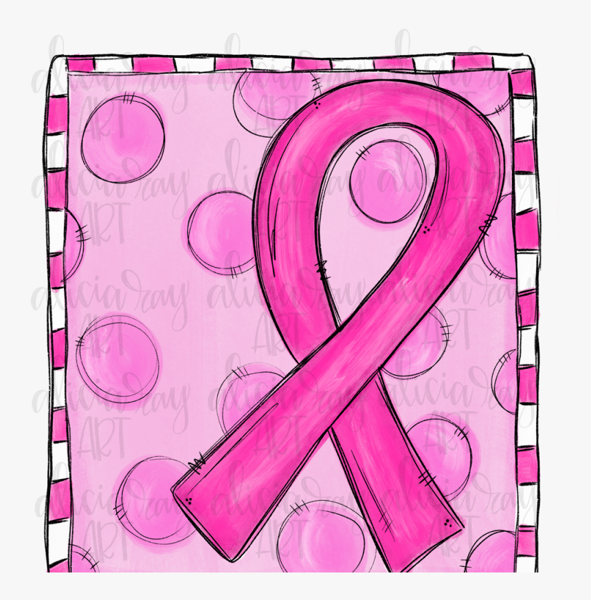 Breast Cancer Ribbon Sublimation Png Digital Download - Breast Cancer Ribbon, Transparent Png