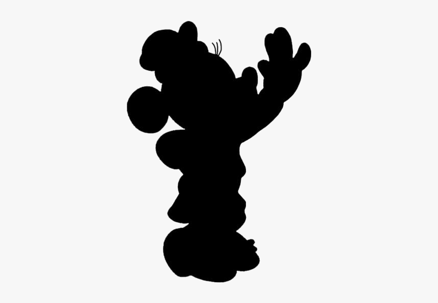 Cartoon Mouse Drawing Png - Silhouette, Transparent Png