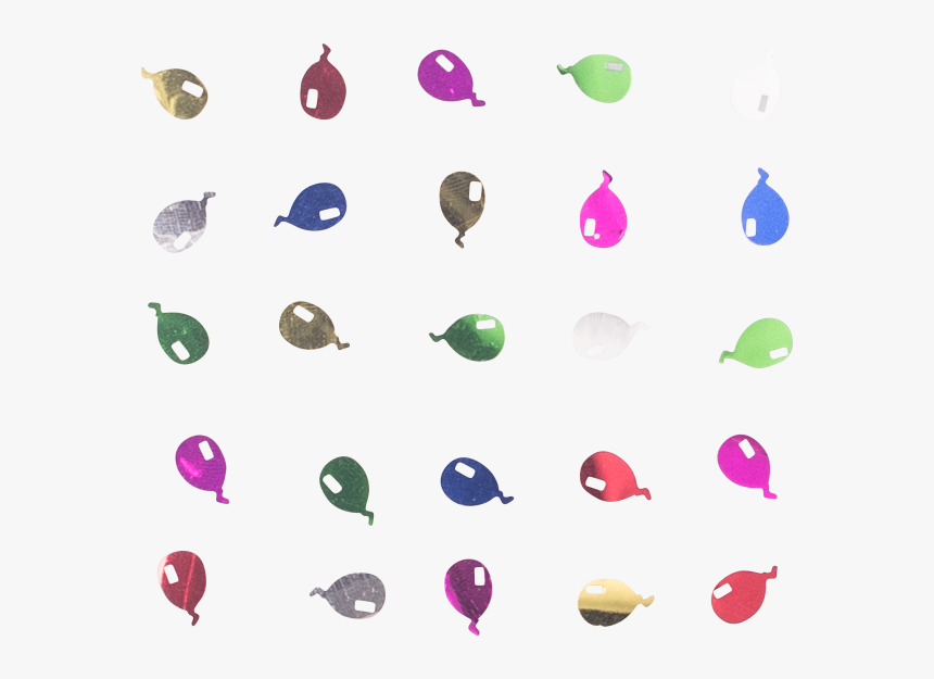 Transparent Balloons And Confetti Png, Png Download