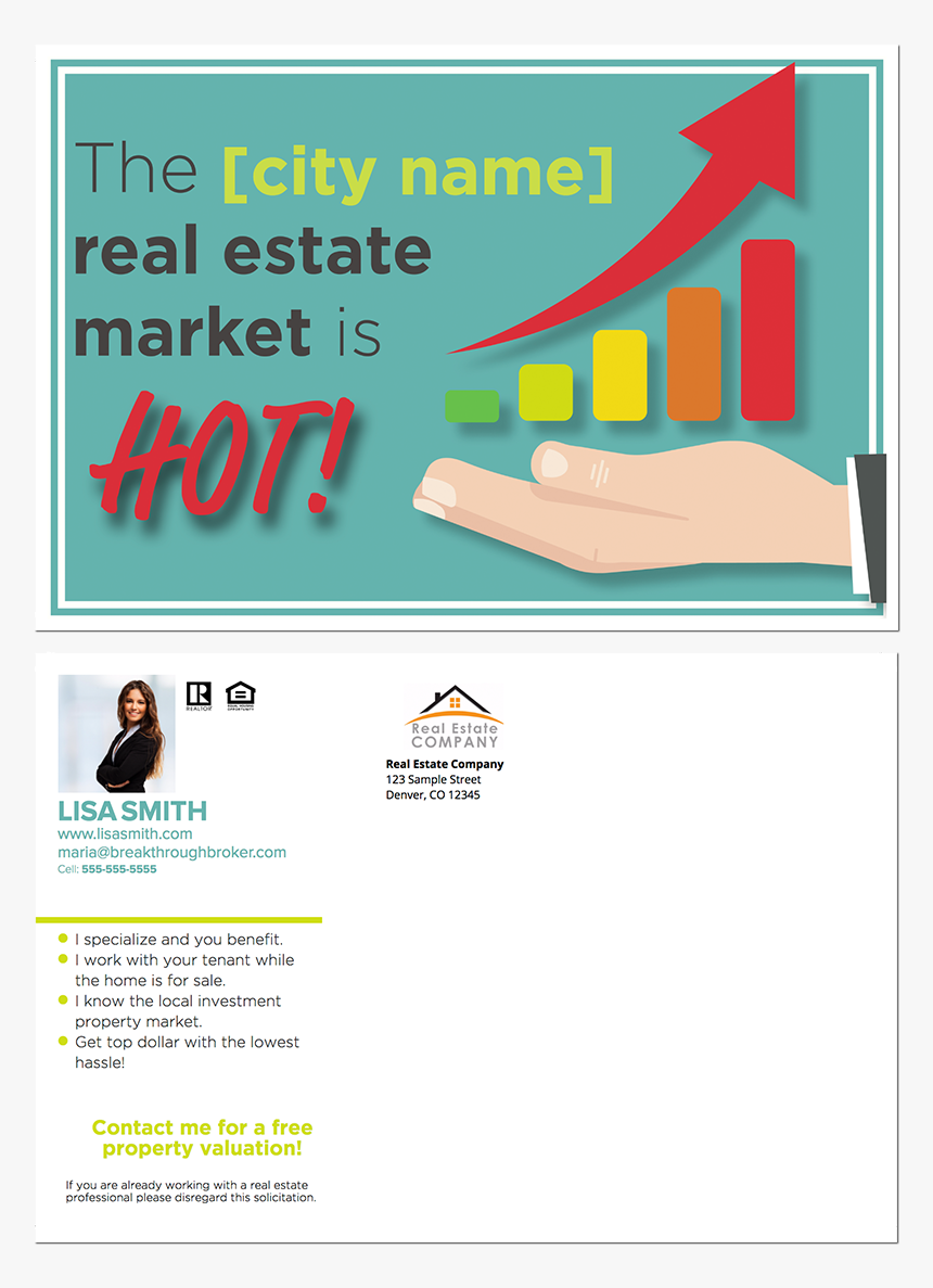 Real Estate Postcard Class Img-responsive - One Market, HD Png Download