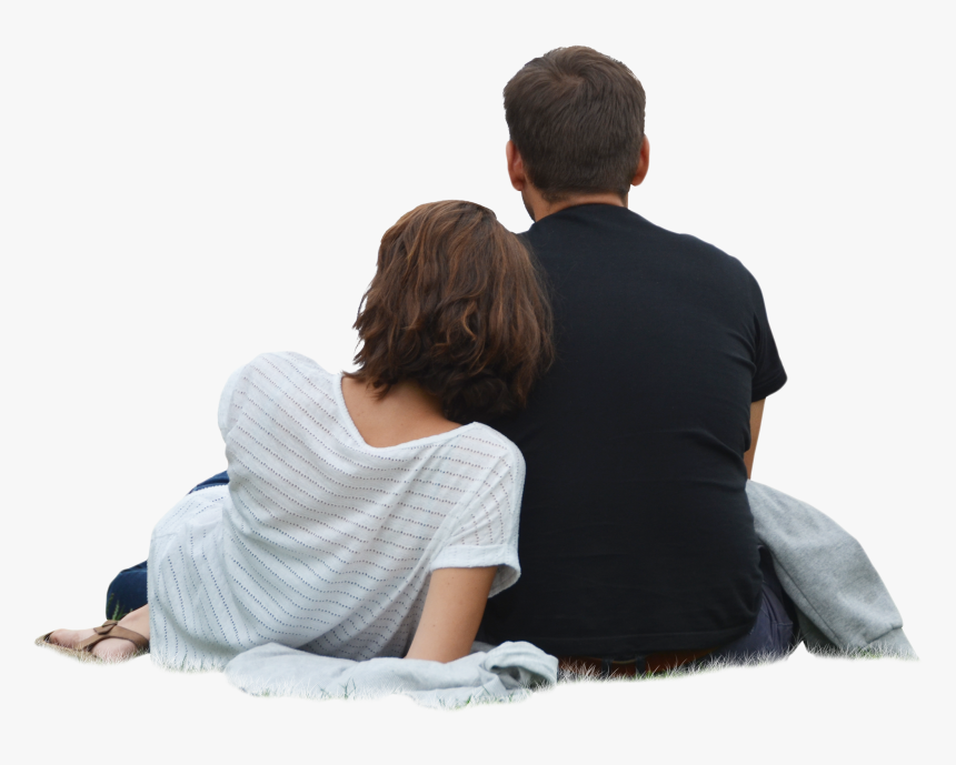 Couple Sitting Back Png , Png Download - People Sitting Back Png, Transparent Png