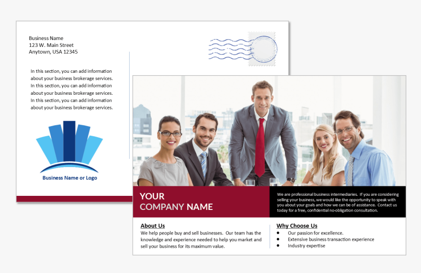 Business Broker Post Card, HD Png Download