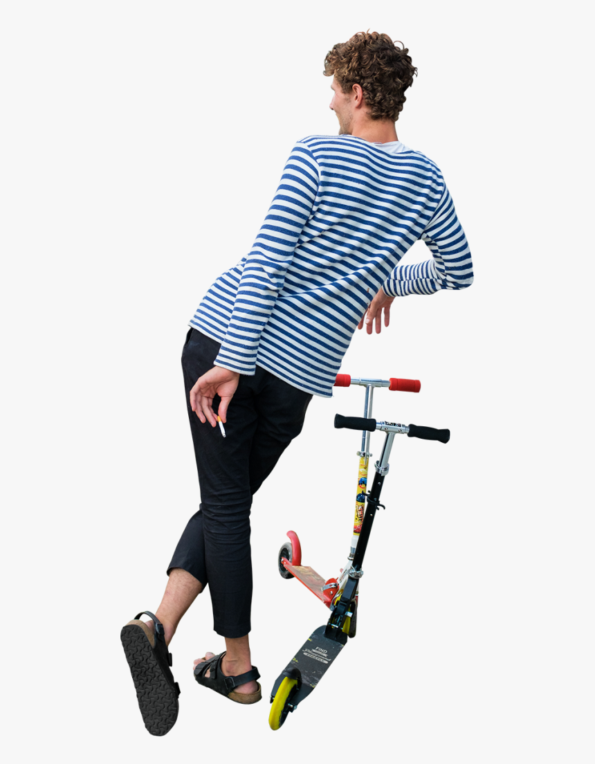 H Is Leaning Back Very Classy Onto A Stone Wall, Watching - Leaning Back Png, Transparent Png