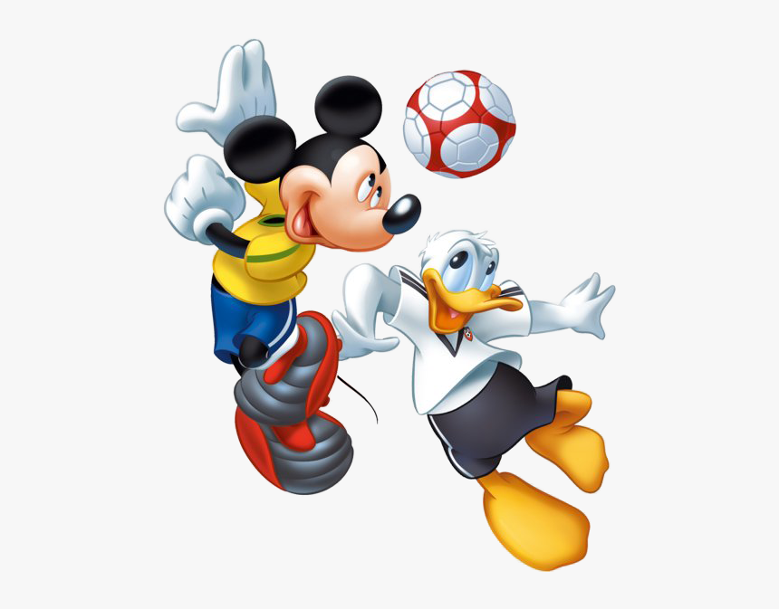Mickey Mouse Donald Futbol, HD Png Download