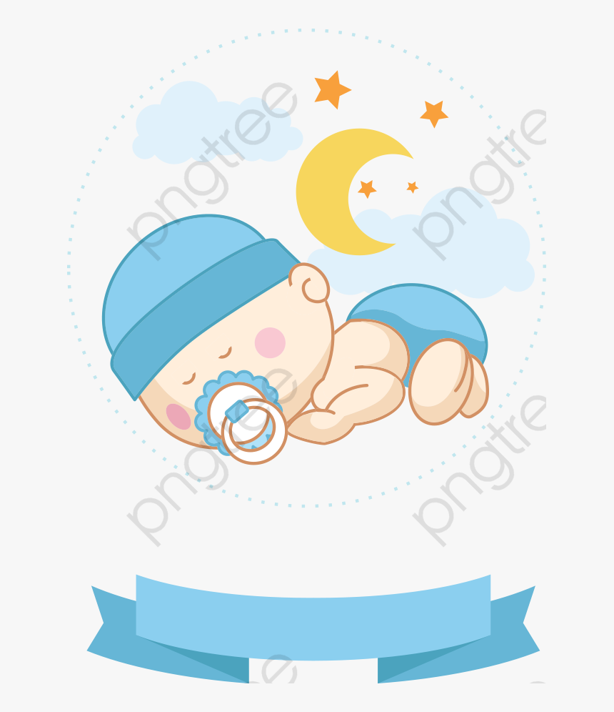 Sleeping Baby Clipart Cartoon - Baby Sleep Cartoon Png, Transparent Png