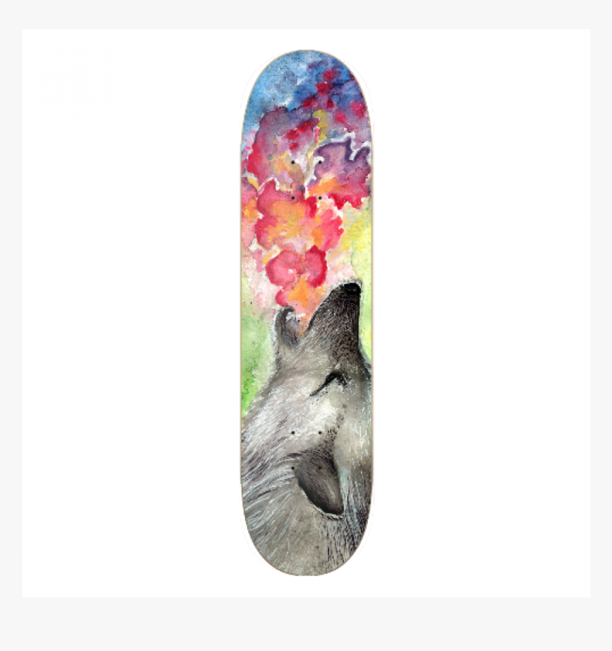 Wolf Graffiti Howl - Longboard, HD Png Download