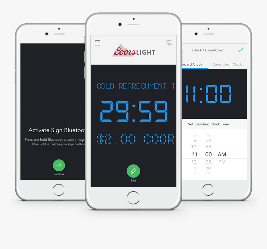 Coors Light Feature Clock, HD Png Download