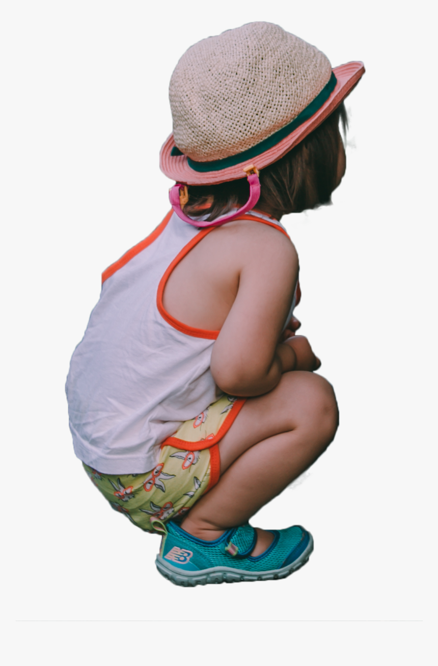 Child Sitting Back Png , Png Download - Child Gardening Png, Transparent Png