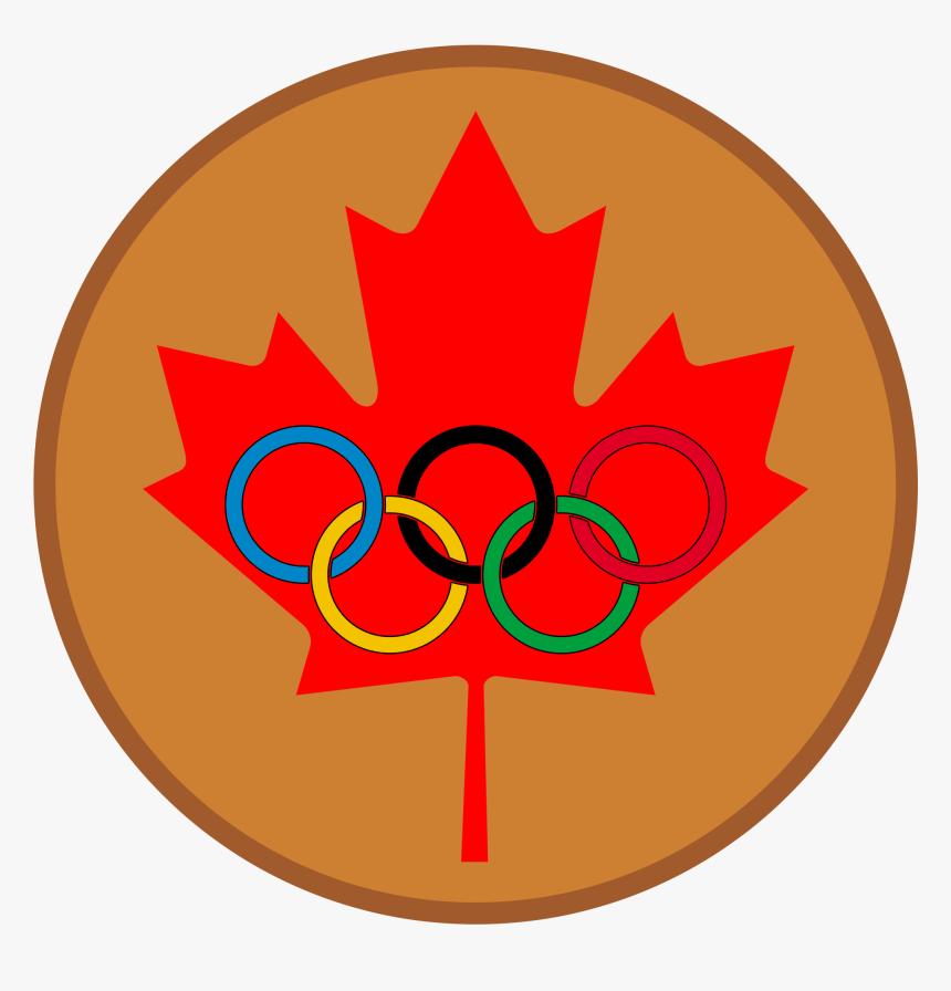 Maple Leaf Olympic Bronze Medal - Small Canada Flag Icon, HD Png Download