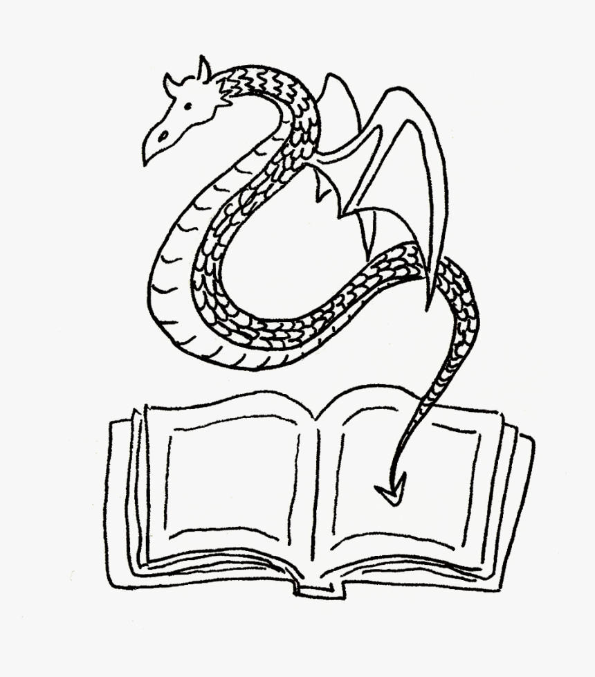 I Love This Sleeping Dragon Drawing - Line Art, HD Png Download