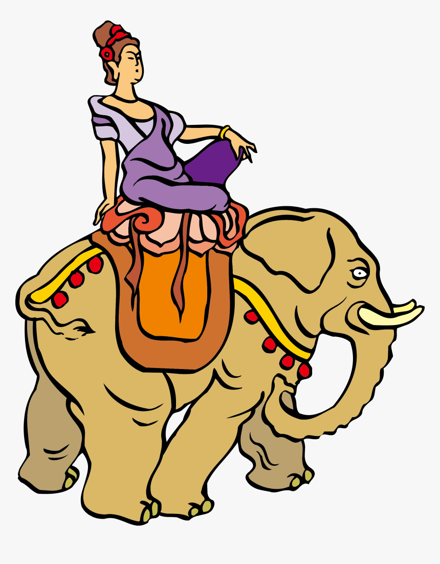 Indian Elephant Ganesha Clip Art - Cartoon, HD Png Download