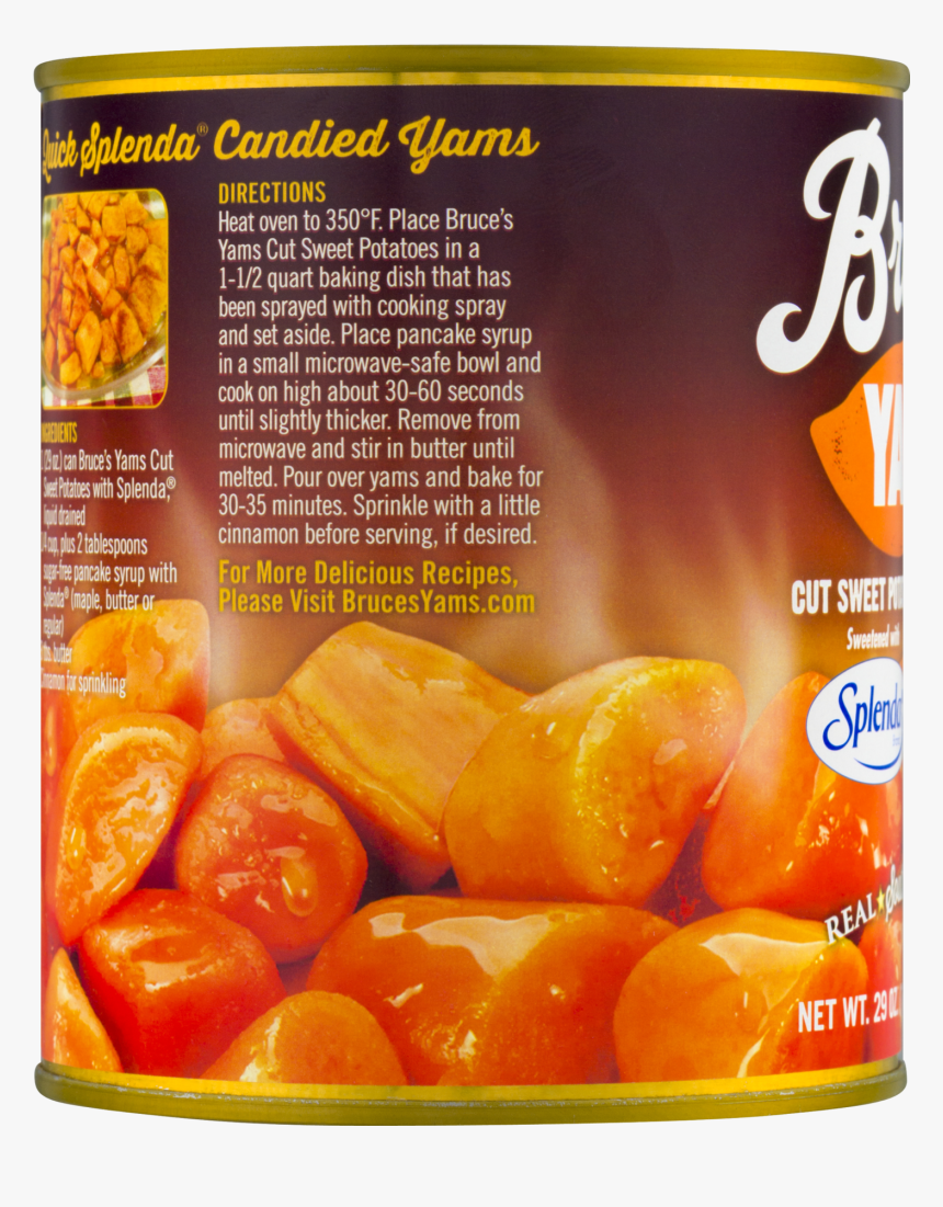 Bruce's Yams Ingredients, HD Png Download , Transparent Png Image PNGitem