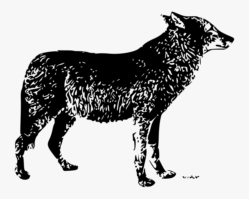 Public Domain Wolf Vector, HD Png Download