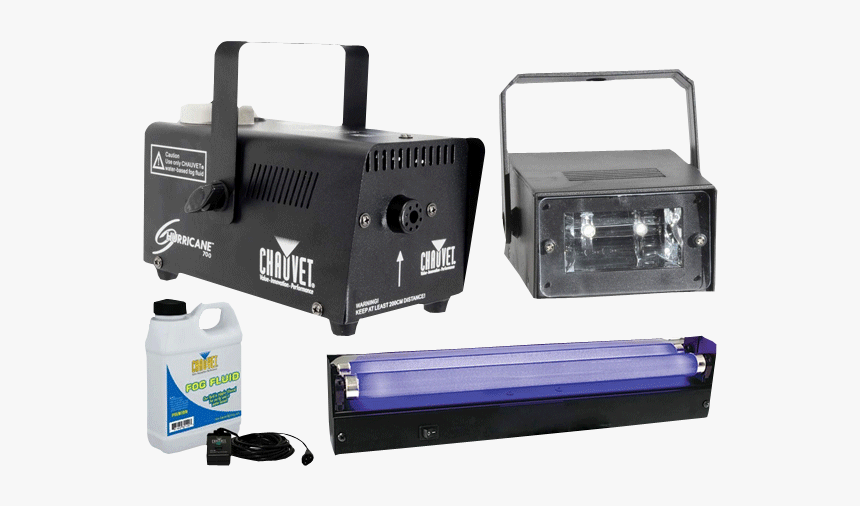 Halloween Blacklight Strobe & Fog Machine Package - Chauvet Hurricane 700 Fog Machine, HD Png Download