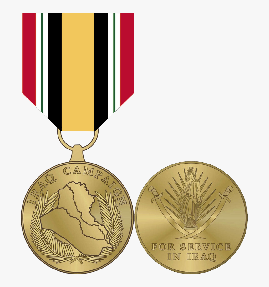Medal,gold Medal,bronze Medal,silver Accessory - Iraq Campaign Medal, HD Png Download