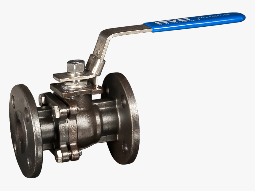 2 Piece Flanged Carbon Steel Ball Valve - Ball Valve, HD Png Download