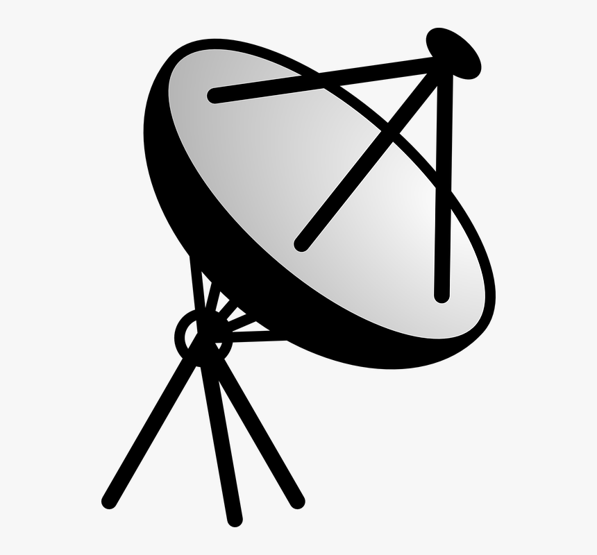 Satellite Dish, Antenna, Satellite, Telecommunications - Finding A Speed Quadratic Equations, HD Png Download