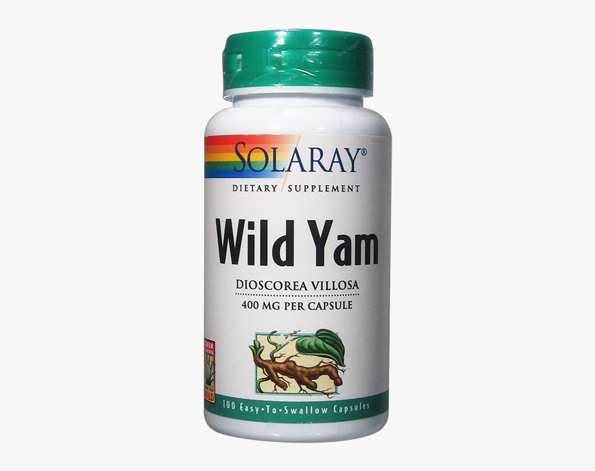 Solaray Wild Yam Root 100 Capsules 400 Mg - Solaray, HD Png Download