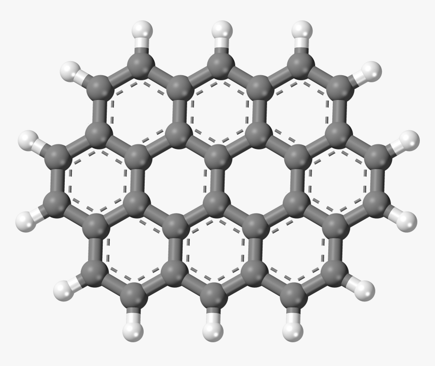 Ovalene 3d Ball - Benzo A Antracene, HD Png Download