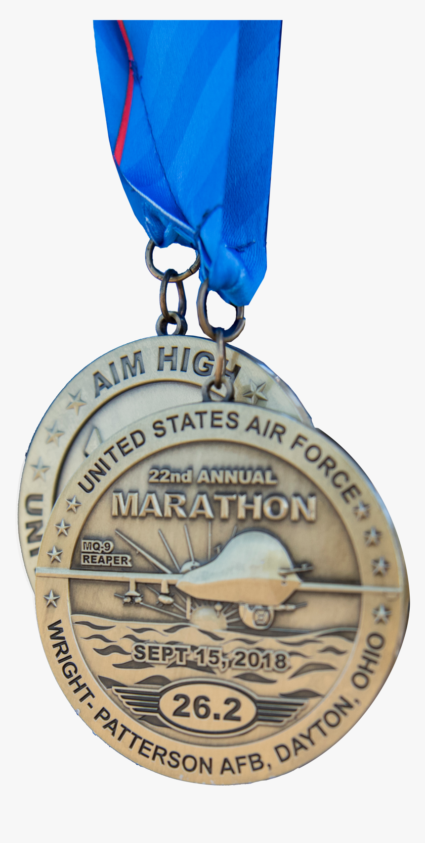 Bronze Medal , Png Download - Air Force Marathon Medal, Transparent Png