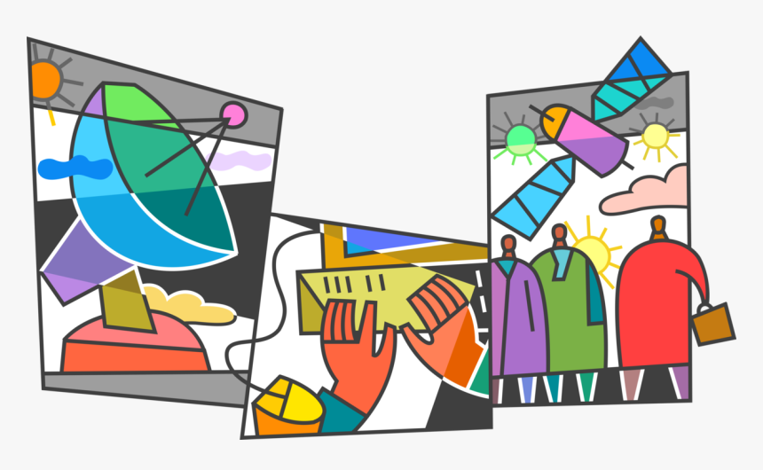 Vector Illustration Of Information Technology Telecommunications, HD Png Download