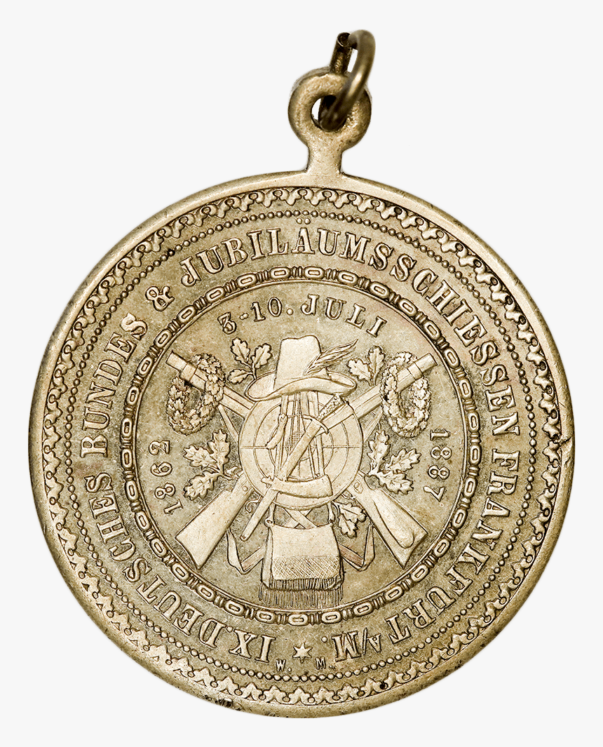 1887 9th Federal Shooting Festival And Jubilee In Frankfurt - Locket, HD Png Download