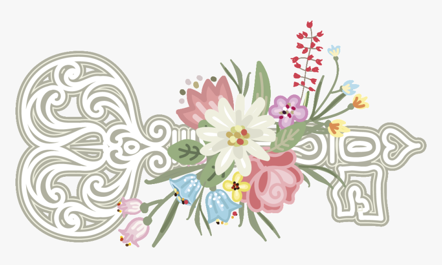 Flower Wedding Butterfly Ornament Free Download Ai - Artificial Flower, HD Png Download