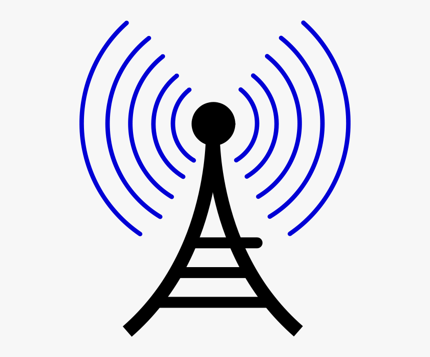 Free Vector Radio Wireless Tower Cor - Cartoon Cell Tower Png, Transparent Png