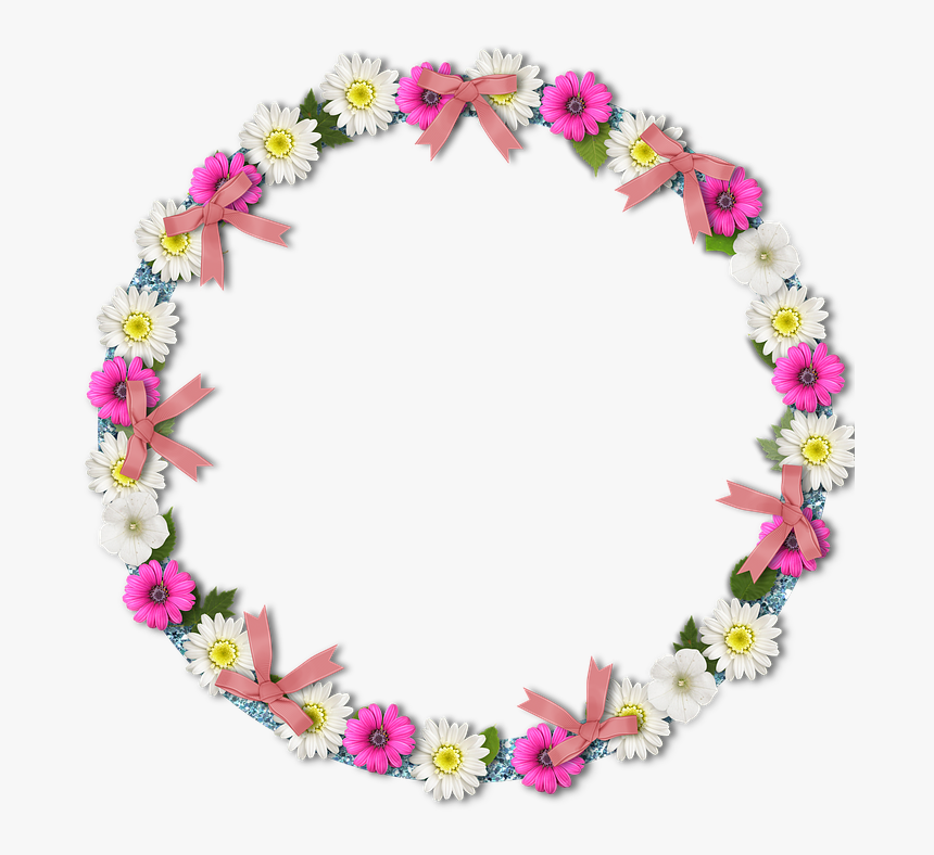 Monograma - Marco Circular Rosa Png, Transparent Png