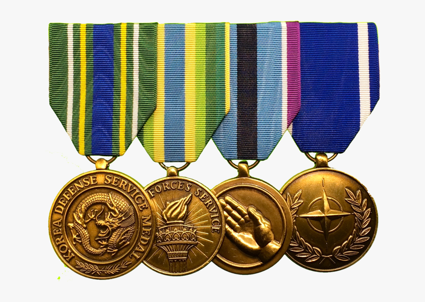 Medal Mounting, Large Medals, Usaf, Bottom Row - Gold Medal, HD Png Download