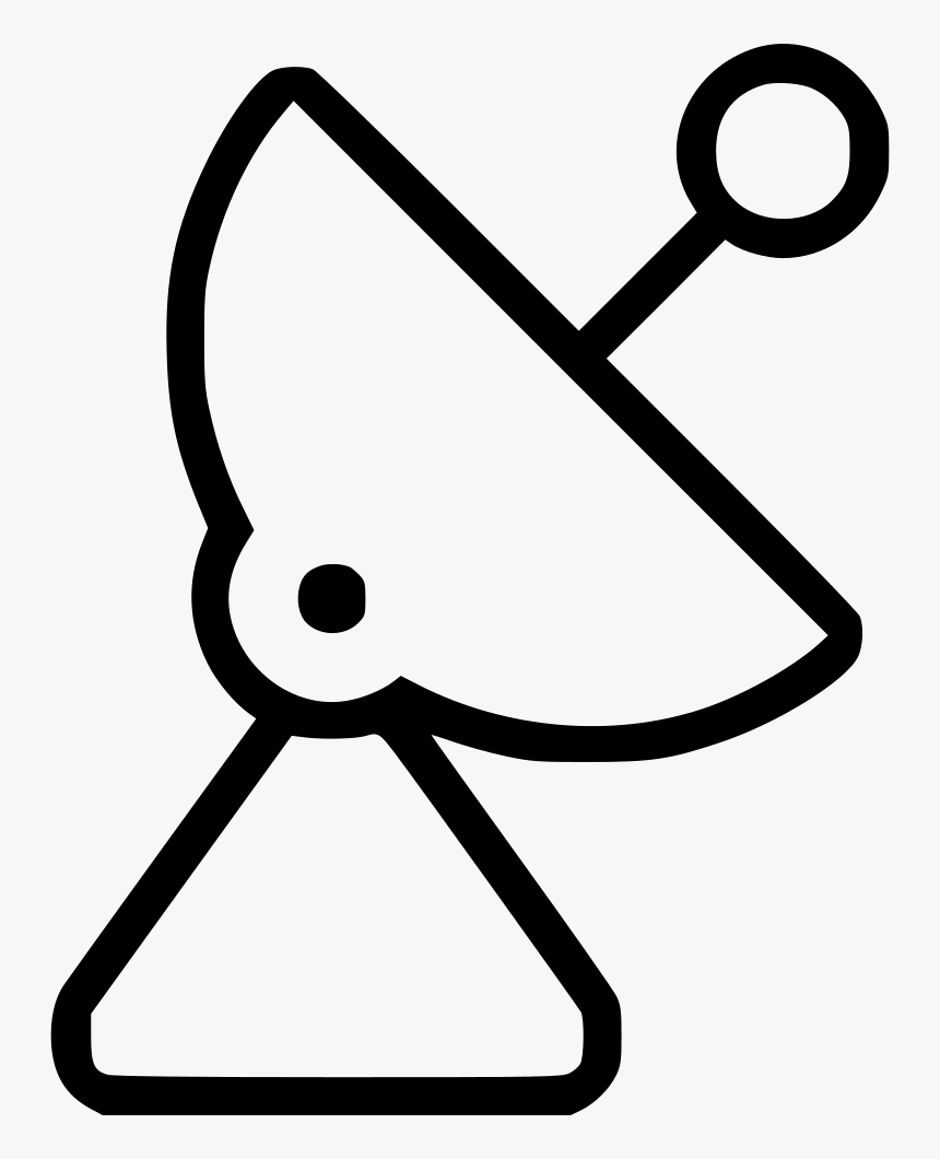 Antenna Clipart Radar - Radar Antenna Drawing, HD Png Download